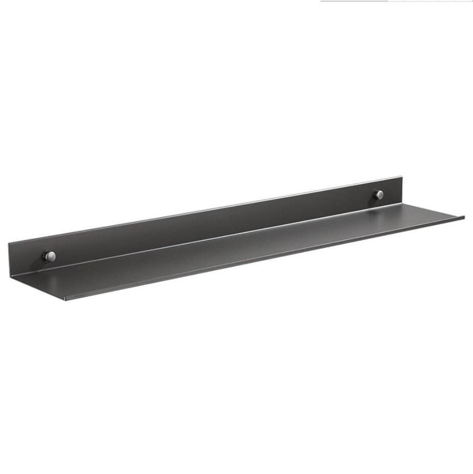 Badrumshylla i Rymd-Aluminium Hörna - Svart 30cm