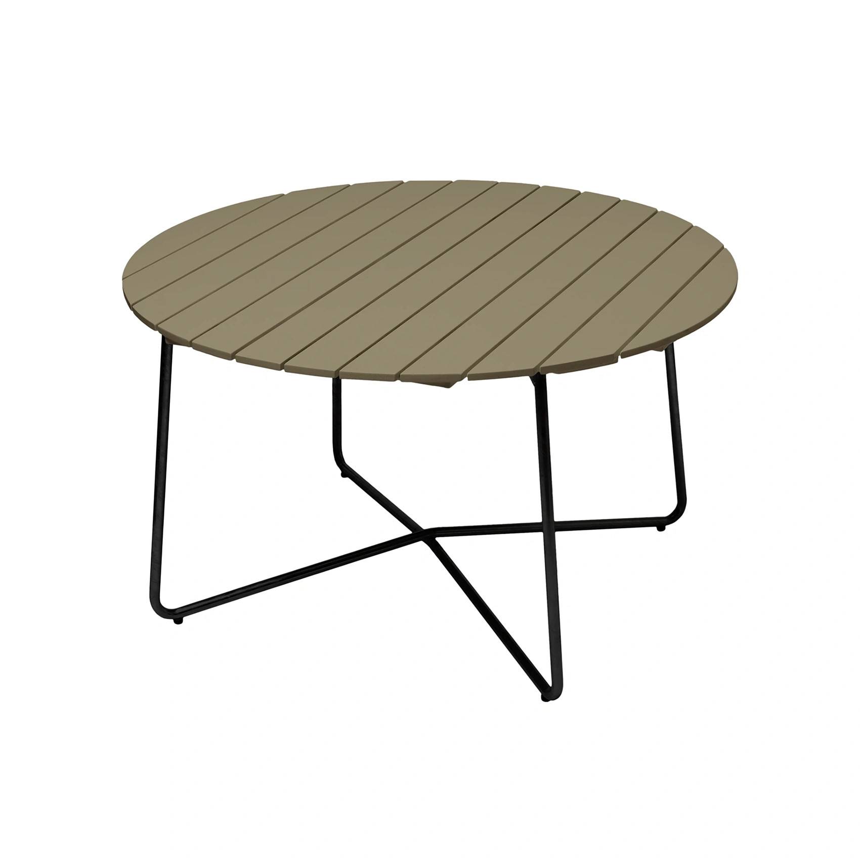 9A bord ljusgrön ek / svart Ø120 cm - Ljusgrön/Svart/Grön