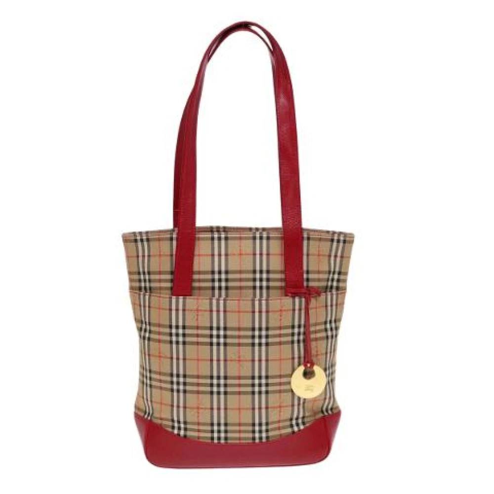 Burberry Vintage - Pre-owned Nova check tote Vintage - Dam - ONE Size - Läder