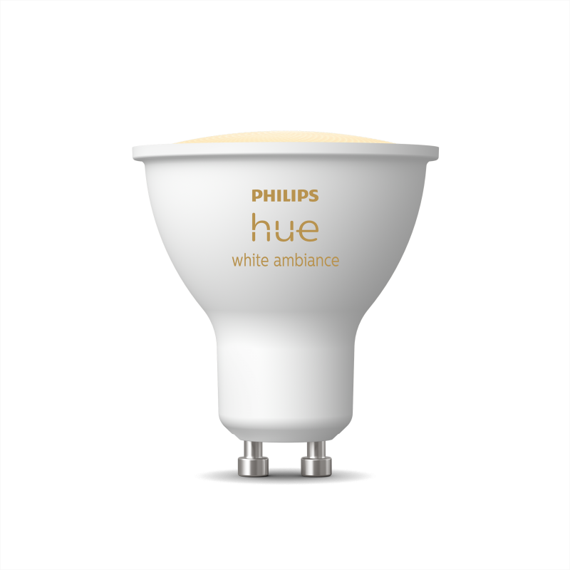 Philips Hue 4.2W GU10 spot - 1stk-pak hvid ambiance