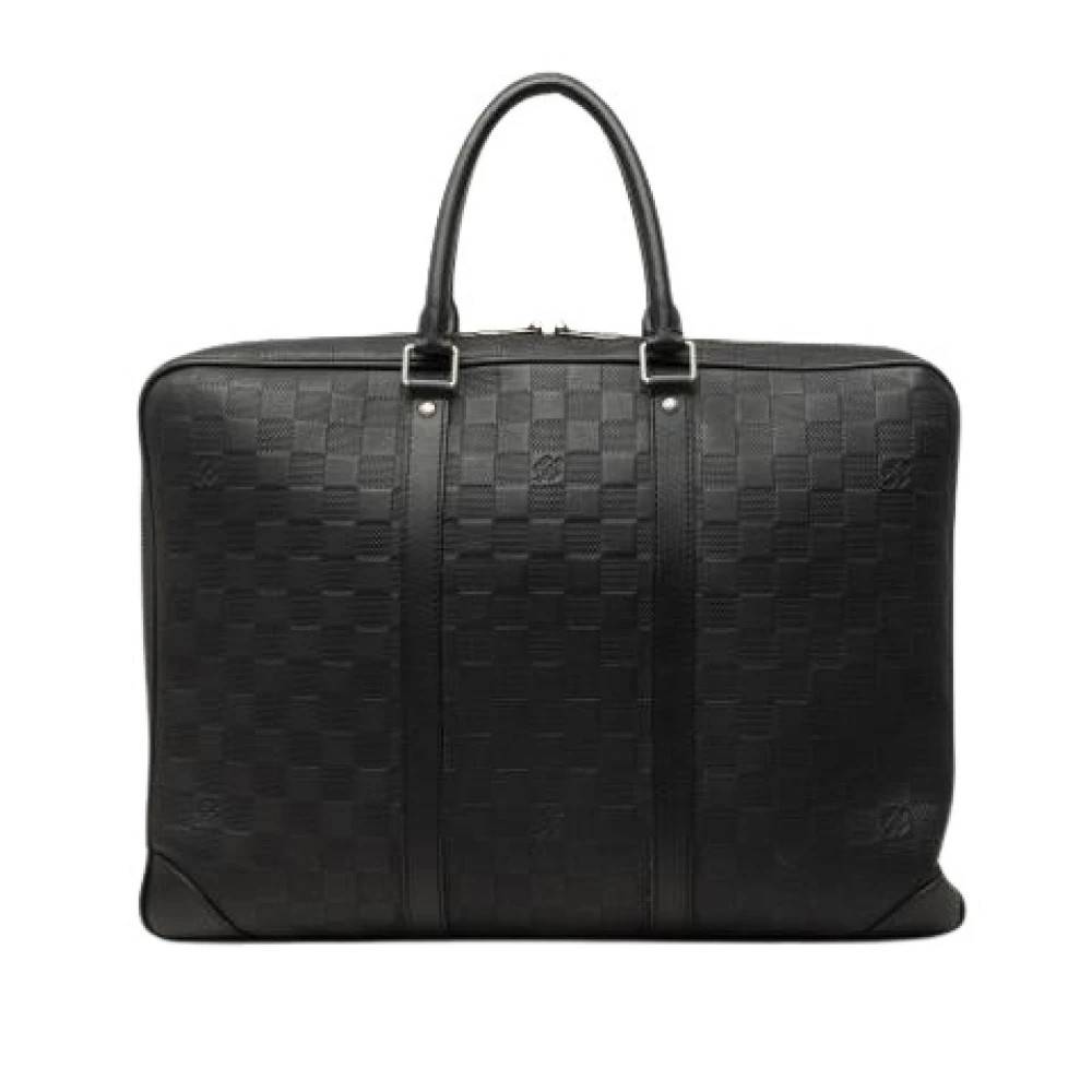 Louis Vuitton Vintage Pre-owned Vintage Business Bag - Vintage - Herre - Sort - ONE SIZE - Læder