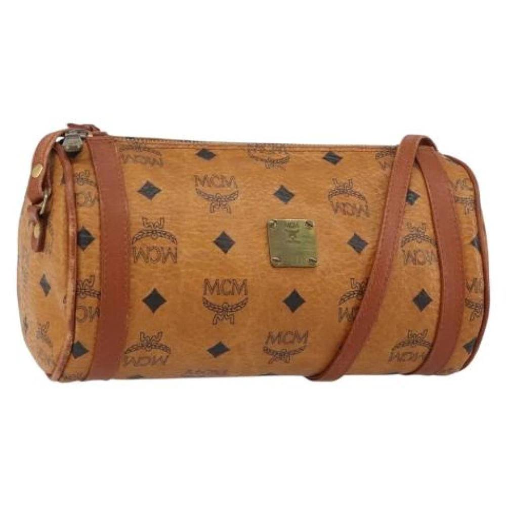 MCM Pre-owned Pre-owned Læder Skuldertaske - Vintage - Dame - Brun - ONE SIZE - Uld
