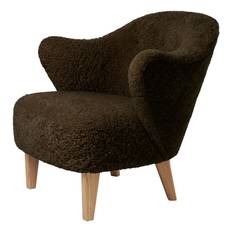 Ingeborg Stool - Sheepskin/Espresso/Natural Oak