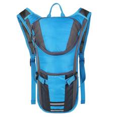 Hydration Ryggsäck Nylon Vandringsryggsäck Utomhus vattenblåsa Ryggsäck för cykling Cykling Löpning blå