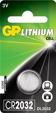 Batteri GP Lithium Knappcell CR2032 3v 1 / ST