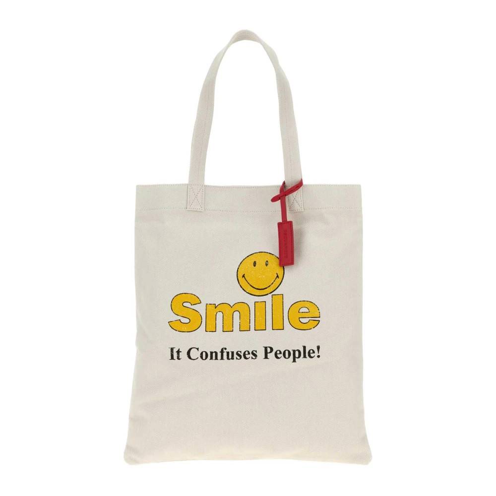 Dsquared2 Tote Smiley - Tasker - Herre - Hvid - ONE SIZE -