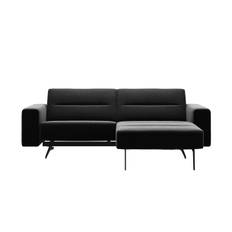 Stressless Stella sofa 1,25 pers.med chaiselong L227cm. - Sort Paloma læder