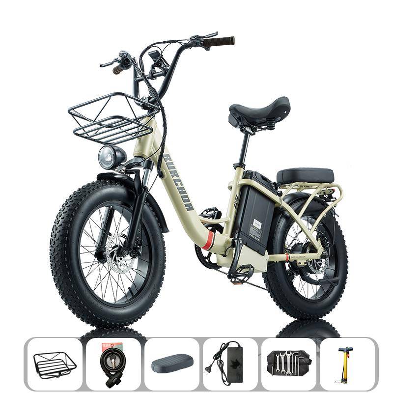 BURCHDA electric bike for adults- U8 1000W, 48V 31.5Ah Lithium Battery, fatbike 4.0, Snow-Proof, All-Terrain, 2025 Model, for Adults
