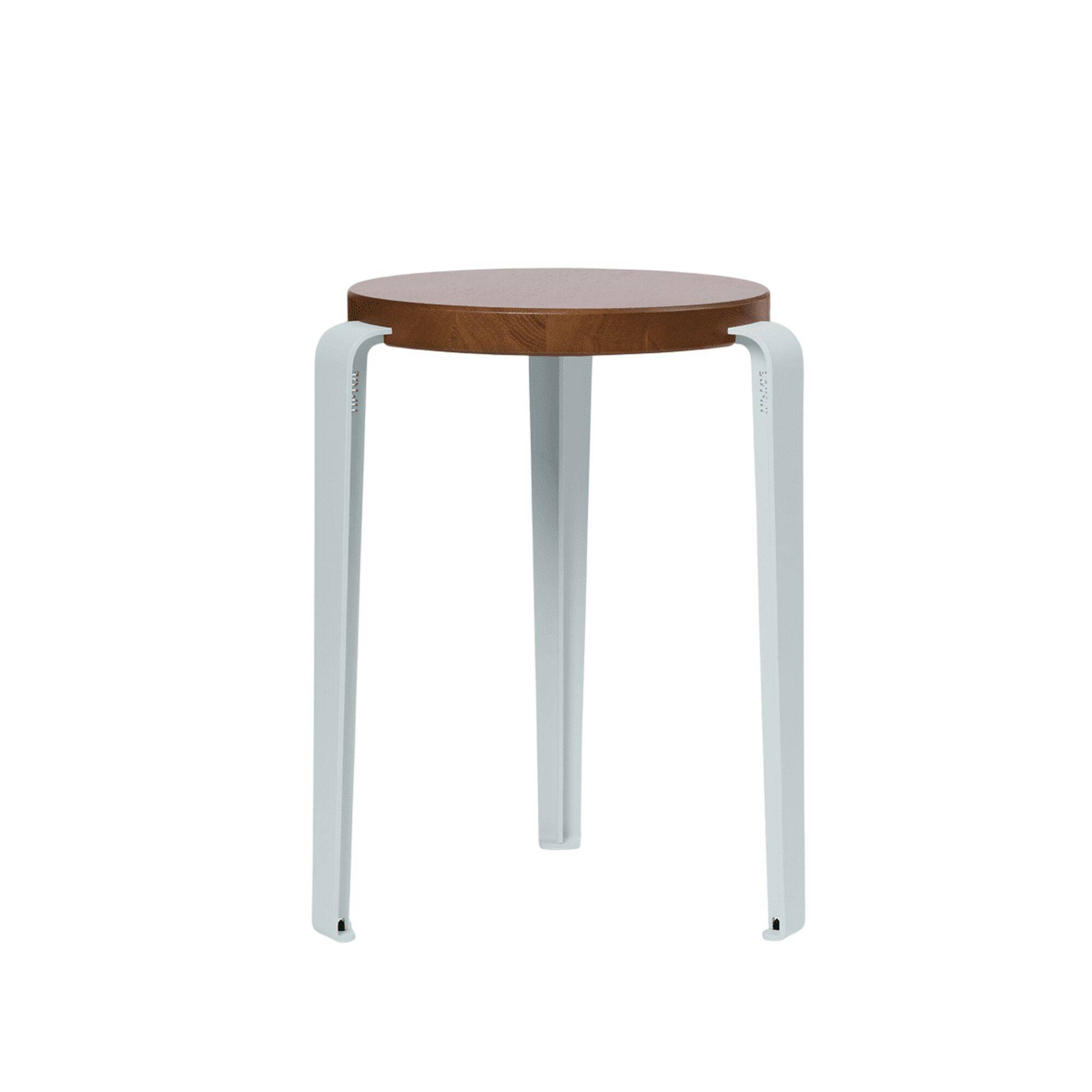 LOU Skammel Farvet Egetræ/Pale Blue.