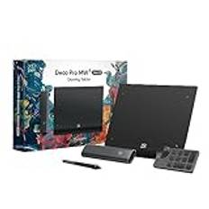 XPPen grafisk bricka Deco Pro MW Gen.2 Bluetooth 5.0 grafisk bricka utan skärm, 16K (16384) trycknivåer, kompatibel med Windows Chrome OS macOS 10.10 Android 10.0 Linux (9 tum x 6)