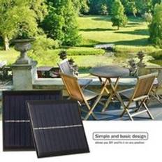 Bärbar solcellsladdare med krokodilklämma kompakt solpanel för trädgård/trafik/nödljus solpump utomhus