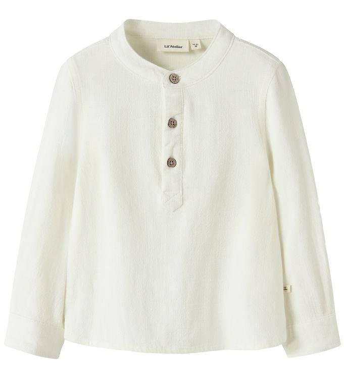 Lil Atelier Skjorte - NmmFreddie - Coconut Milk - Lil Atelier - 3 år (98) - Skjorte
