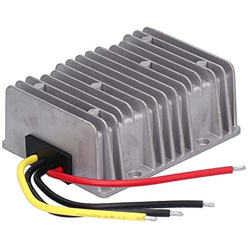 DC-DC Buck Converter Power Supply Regulator Voltage Transformator 36V 48V To 12V 30A 360W Förstorat Aluminiumskal IP67 Spänningsregulator med Kabeldragning