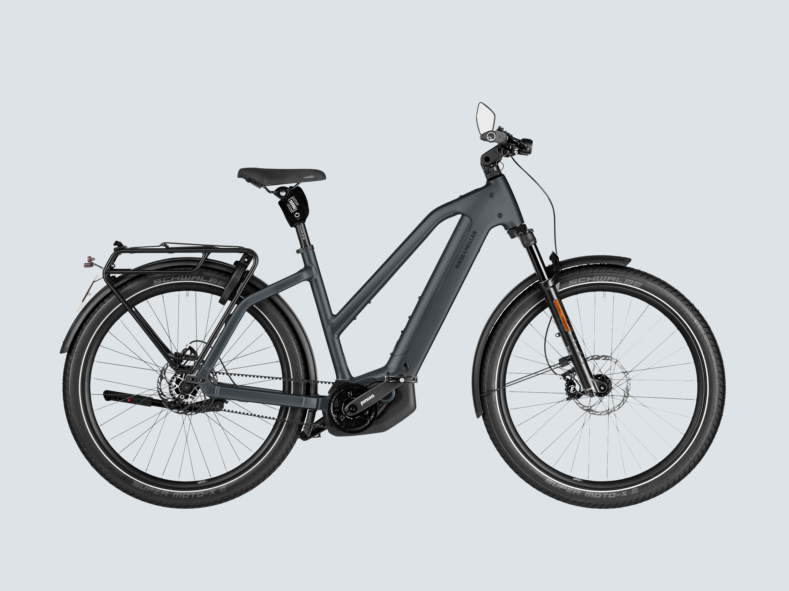 Riese & Müller Charger5 Mixte Pinion HS - Slate Grey / Small (160-175 cm)