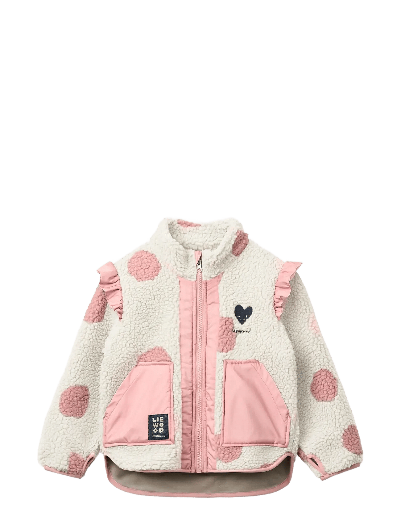 LIEWOOD Noam Pile Jacket W Frill | Cream | 140