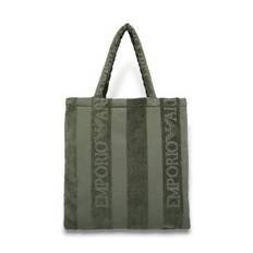 Emporio Armaniunisex. EX000017_AF12357 Stribet bæretaske (OSFA), Casual, Grøn, Polyester