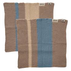Andersen Karklud 27 x 27 cm 2-pak, beige/blå