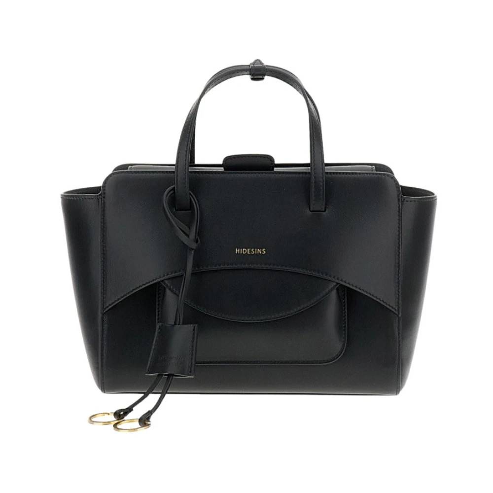 Hidesins Flap M Læder Crossbody - Tasker - Dame - Sort - ONE SIZE - Læder