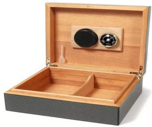 Cigar humidor Carbon til 20 cigarer