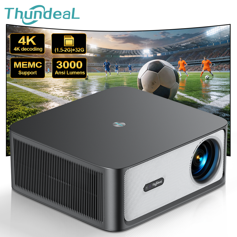 ThundeaL TD98Pro 3000 ANSI 1080P Full HD 4K Android WiFi Smart Projector Auto Focus 3D Home Theater TD98 Pro Outdoor Beamer 2G 32G Video Projector