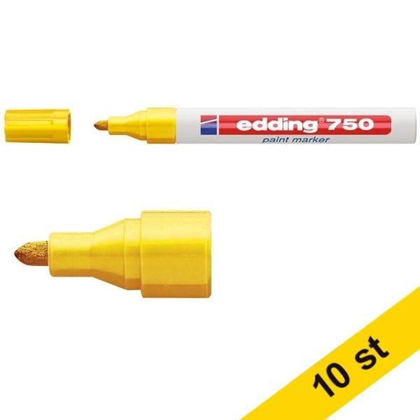 Lackpenna 2.0mm - 4.0mm | Edding 750 | gul | 10st