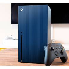 Mörkblå färg med ränder xbox-klistermärke