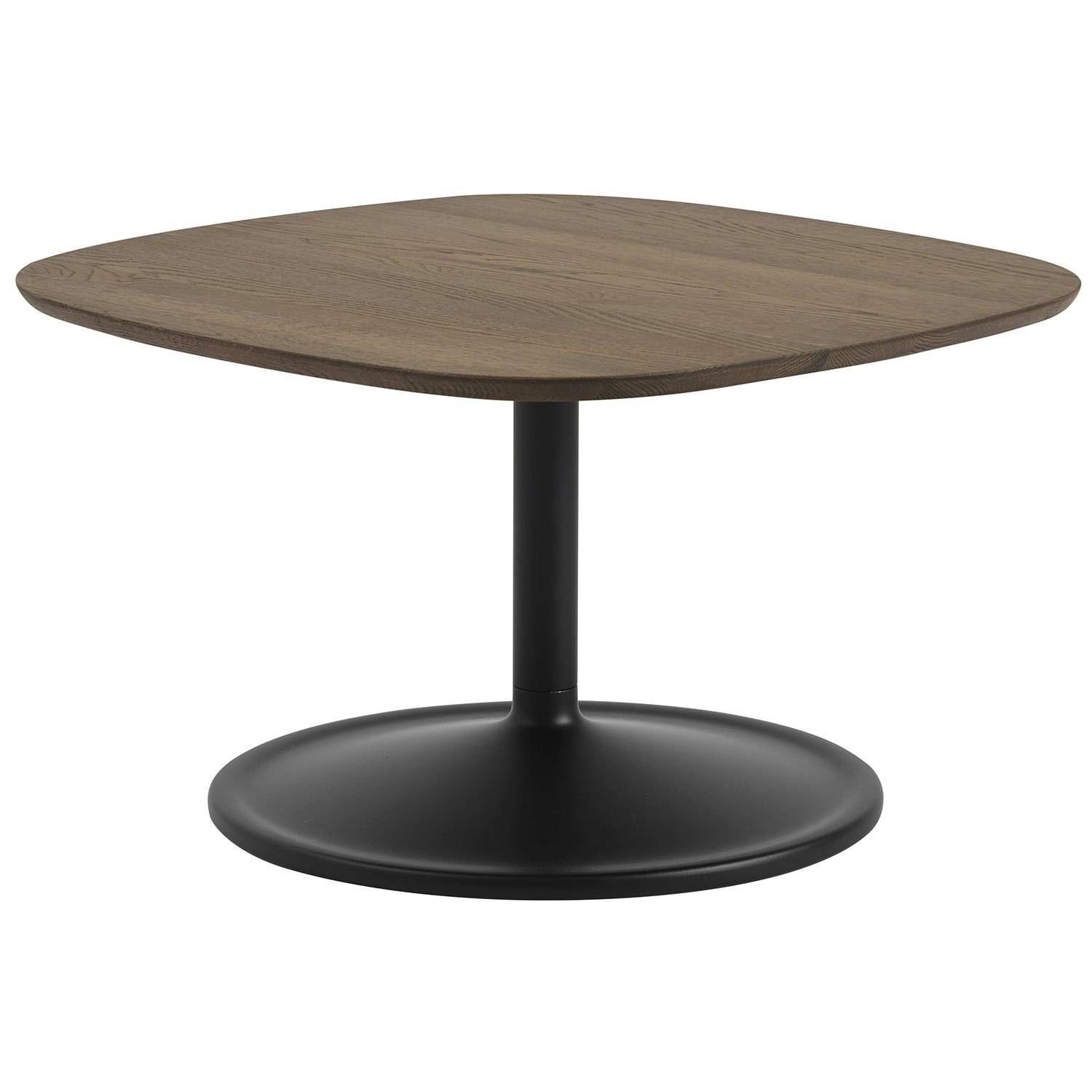 Muuto Soft Sofabord 70x70 Cm Mørkolieret / - Sofabord Eg Sort - SOCOT70S0701.