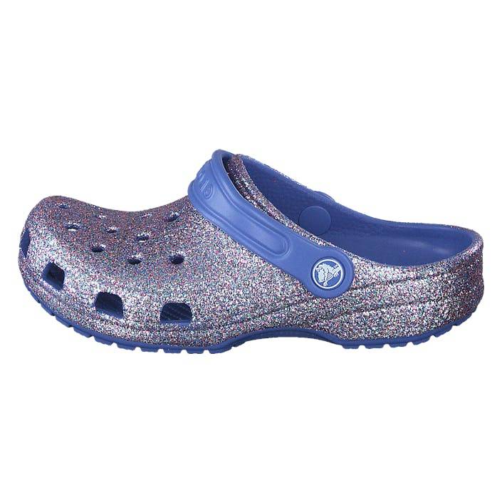 Classic Glitter Clog Kids Lapis, Unisex, Skor, Sandaler och Tofflor, sandaler, Blå, EU 20/21 (EU 20/21)