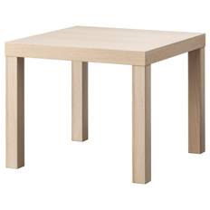 IKEA - LACK sidebord, egetræsmønster med hvid bejdse, 55x55 cm