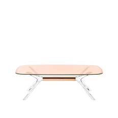 Kartell - Blast Coffee Table 4096 130x80, Bronze-Chrome, Pink - Soffbord - Philippe Starck - Rosa - Metall/Syntetiskt