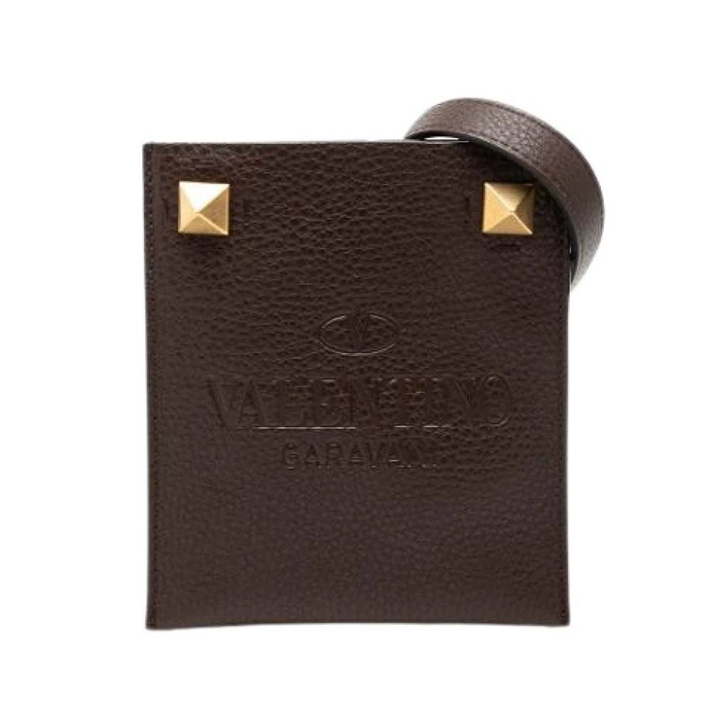 Valentino Vintage Pre-owned Studded Crossbody Bag - Vintage - Dame - Brun - ONE SIZE - Uld