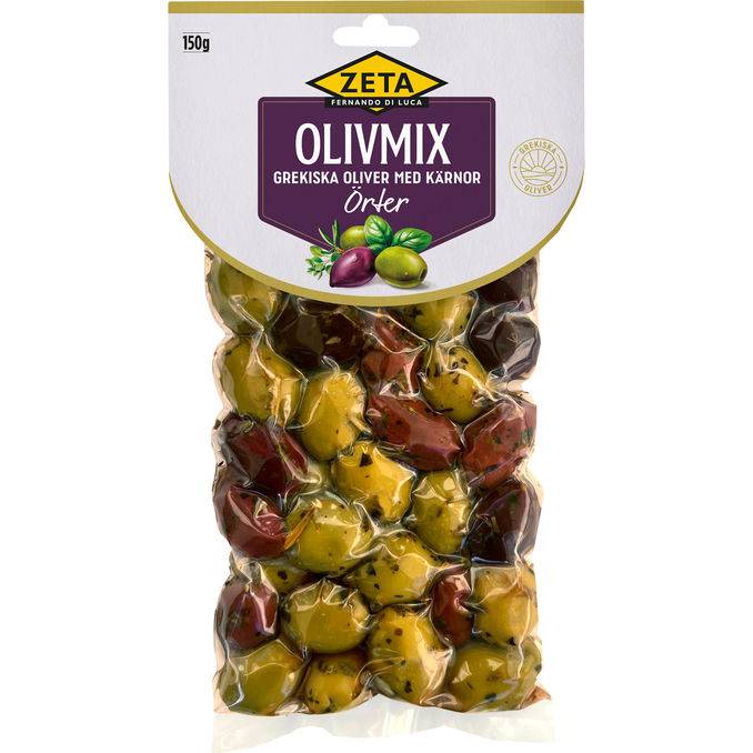 Zeta 2 x Olivmix Med Kärnor Örter