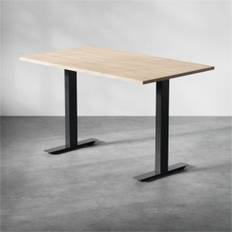 Fast skrivbord, Storlek 120x70 cm, Bordsskiva Ek, Underrede Svart