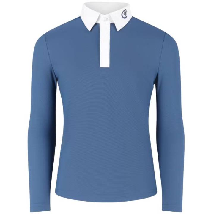 Tävlingsskjorta Barn/Junior Boy Osaka Long Sleeve Blå (160)