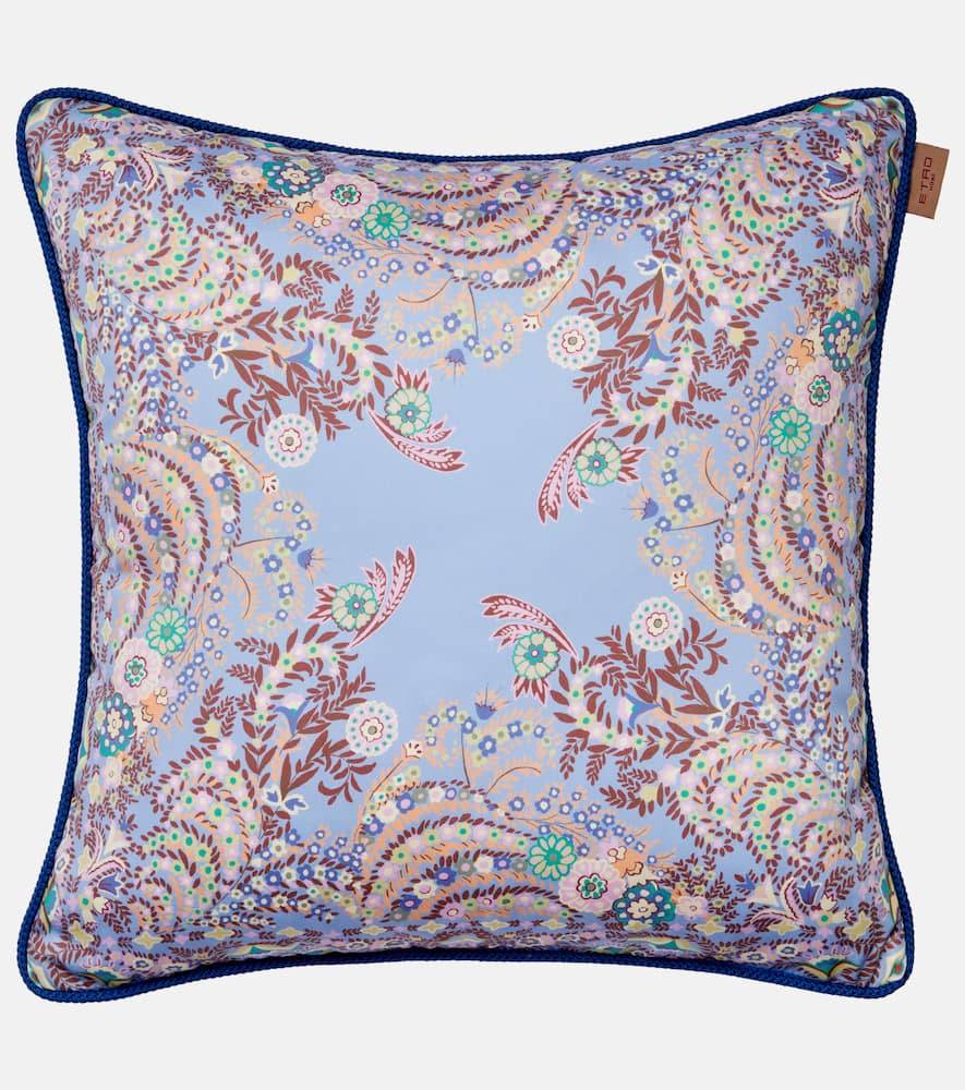 Etro Floral cotton cushion