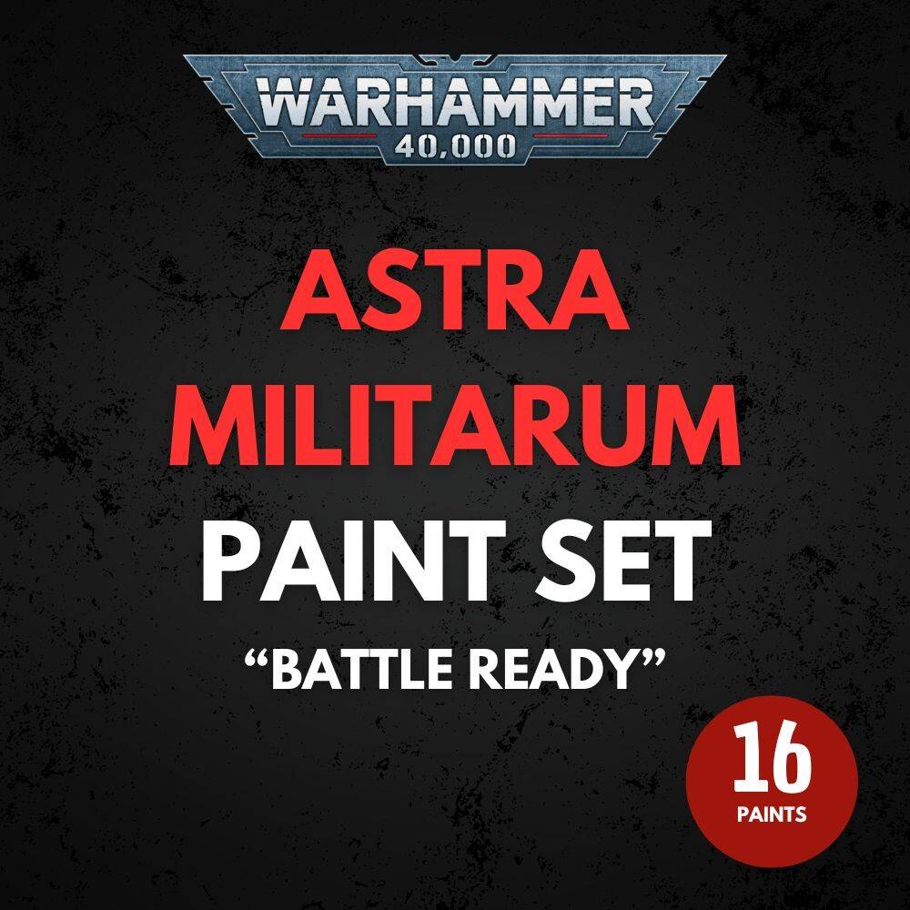 Astra Militarum Paint Set Warhammer 40K - Battle Ready.