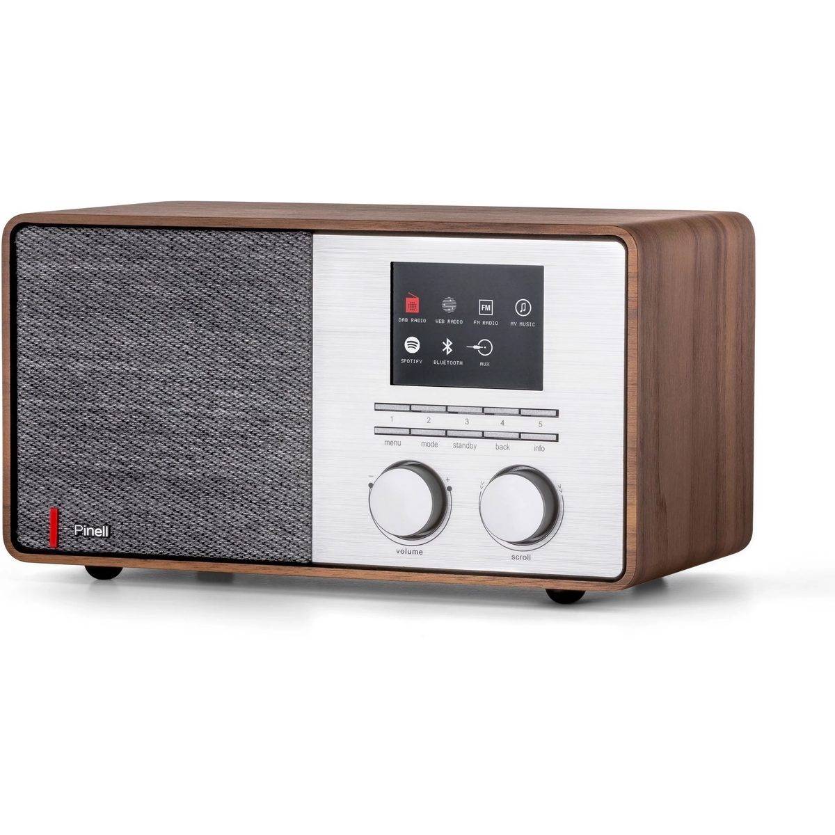 Pinell of Norway Supersound 301 valnöt - FM- eller internetdigital bordradio