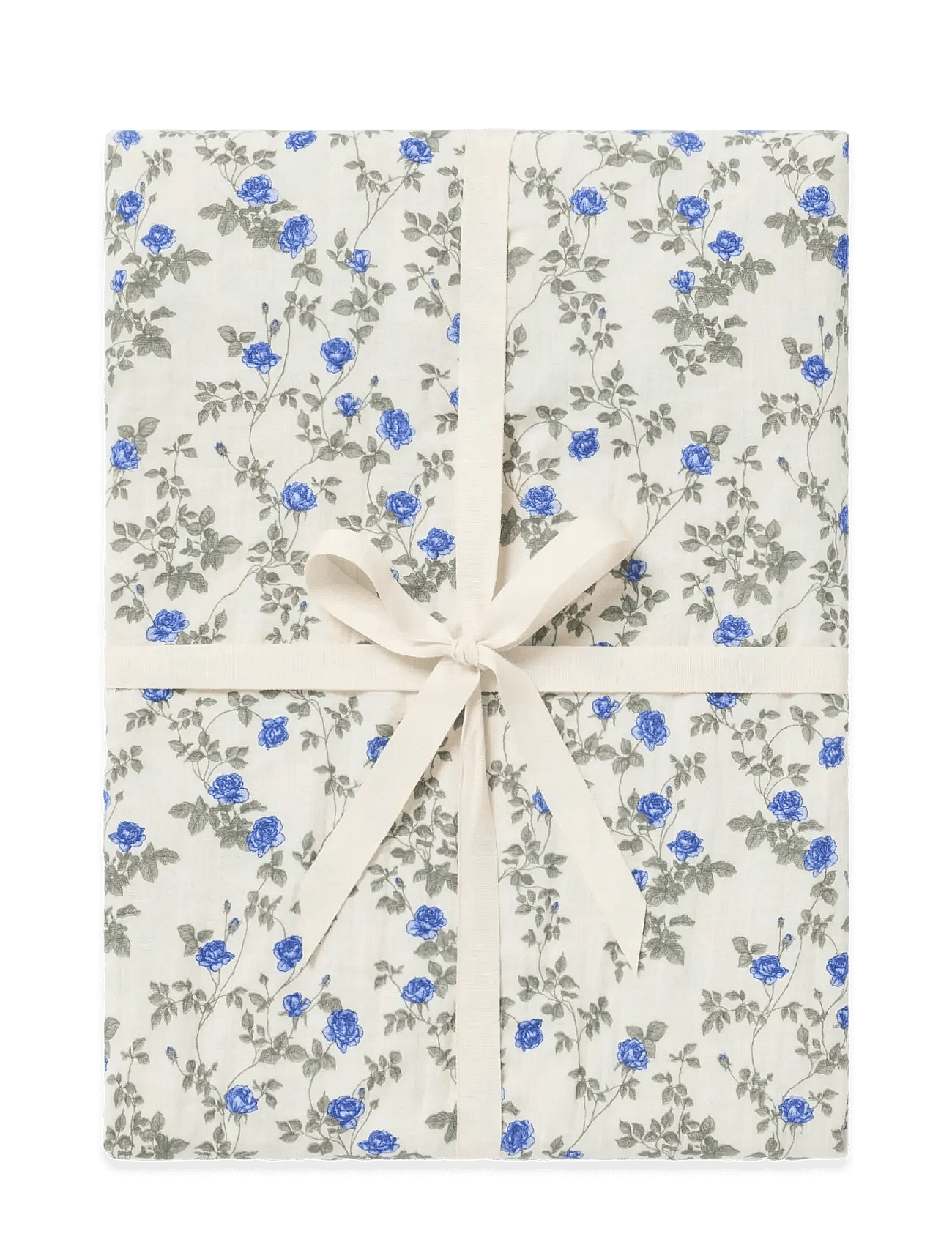 Garbo&Friends Muslin Fitted Sheet Junior, 70X140X20 Cm, Dainty - Blue - 60X120X20CM