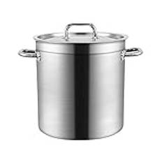 Stor kapacitet Gryta, Stockpots, Rostfri Stål Gryta Matlagningsgryta, Säker Stock Pot med lock(35.5 * 35cm)