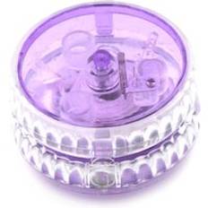 Led blinkande yoyo klassiska barnleksaker magiska yoyo spin plast yoyo lager med snurrande snöre leksaker för barn gyh - Lila
