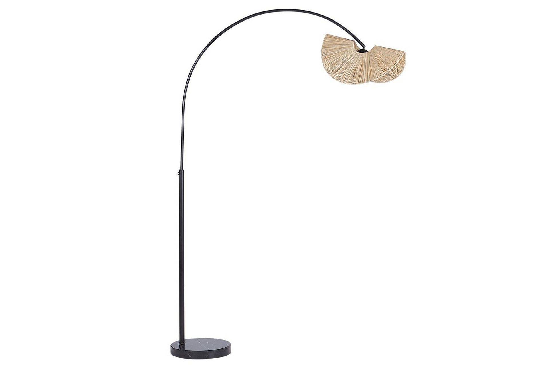 Santover Golvlampa 189 cm - Svart/Natur Båglampa