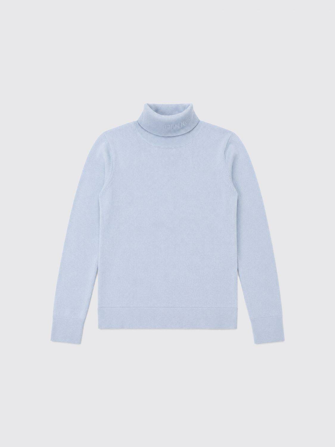 PINKO Slim-Fit-Rollkragenpullover für Mädchen aus gerippter Viskosemischung - 14