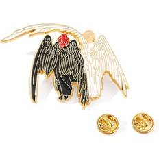 Tegneserie Anime Gode Varsel Den Usælgelige Mand Engle og Dæmoner Hård Emali Pin Aziraphale og Crowley Lapel Badge Mode Smykker