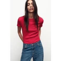 RIBBED SHORT SLEEVE T-SHIRT