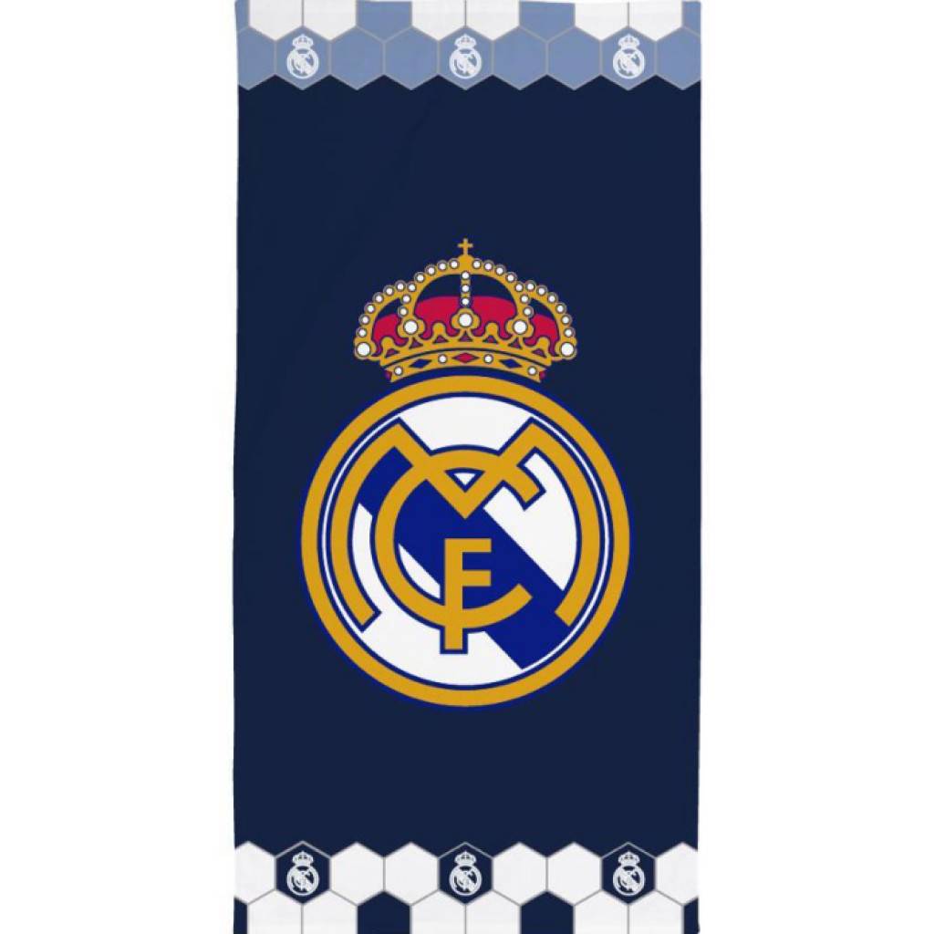 Real Madrid Hexa Design badhandduk, strandhandduk 70x140 cm