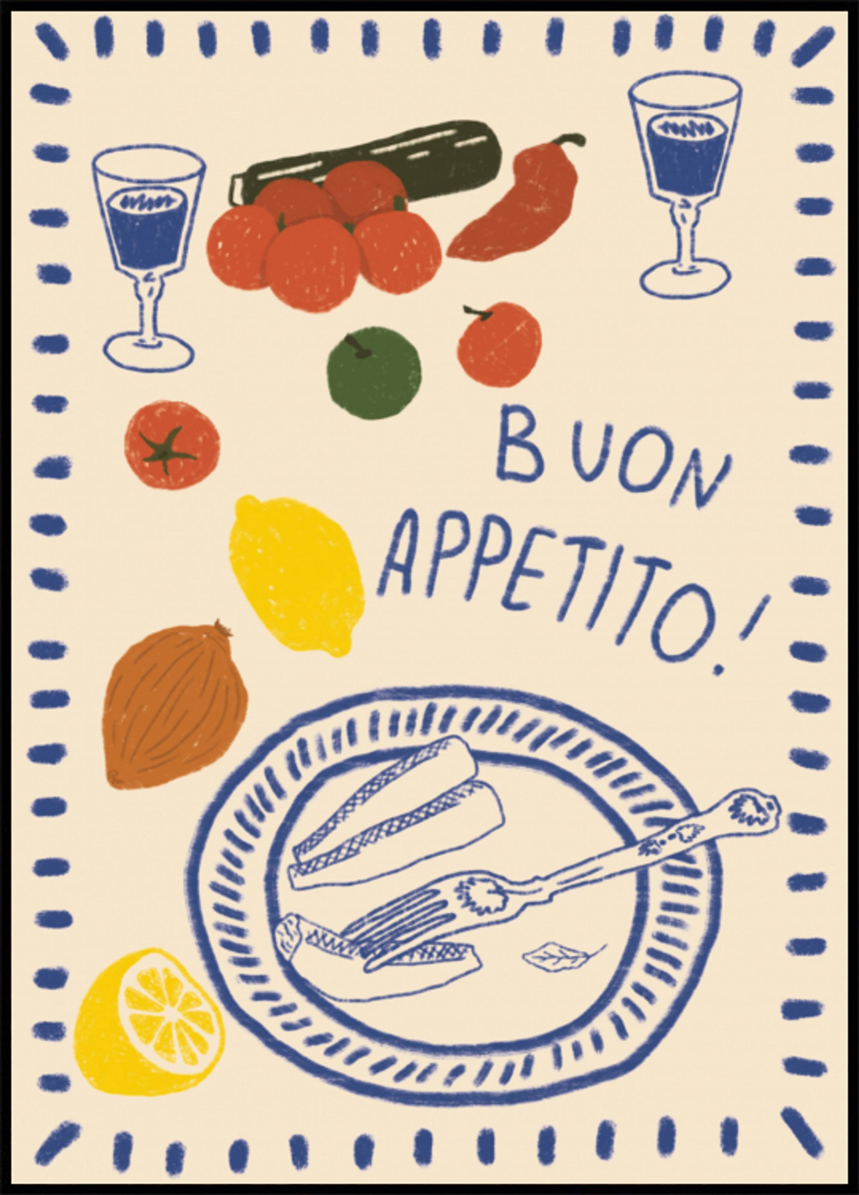 Buon Appetito Meal (40x50) - Plakater > Osorterade verk