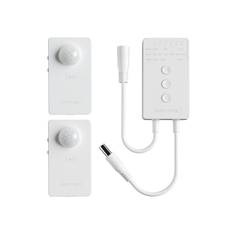 Trådløs PIR bevægelses-sensor til DC-stik, 12V-24V 5A - 2-Pir