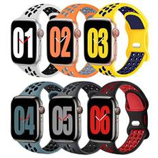 DOBSTFY Kompatibel mit Apple Watch Armband 42mm 44mm 45mm 49mm für Damen Herren, Sport Silikon Armbänder für iWatch Series 9 8 7 6 5 4 3 2 1 SE Ultra/Ultra 2
