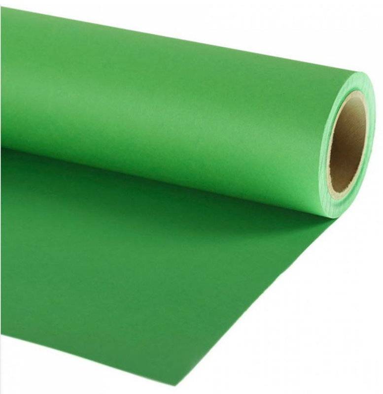 Greenscreen pappersbakgrund 3.55 x 15 meter