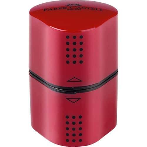 FABER-CASTELL Pennvässare GRIP 2001 Trio-pennväsare för blyerts- och färgpennor röd eller blå